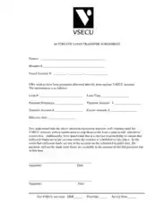 Automatic Loan Transfer Agreement Template