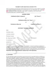 Free Download PDF Books, Copyright Transfer Agreement Example Template