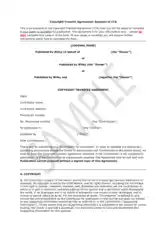 Free Download PDF Books, Copyright Transfer Agreement Sample Template
