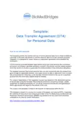 Free Download PDF Books, Data Transfer Agreement Template