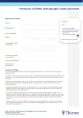 Permission to Publish and Copyright Transfer Agreement Template