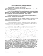 Trademark and Domain Name Transfer Agreement Template