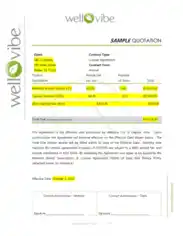 Advertising Quotation Format Template