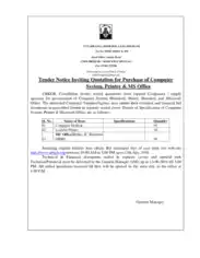 Computer Purchase Price Quotation Template