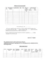 Goods Quotation Format Template