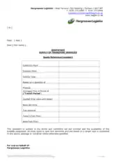 Goods Supply Quotation Template