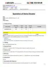 Free Download PDF Books, Home Elevator Price Quotation Sample Template