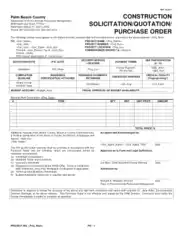 Invoice Quotation For Purchase Order Template