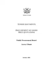 Free Download PDF Books, Price Quotation For Tender Template