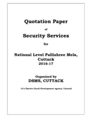Free Download PDF Books, Security Service Quotation Template