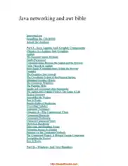 Free Download PDF Books, Java Networking And Awt Bible