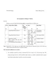 Vehicle Tender Quotation Template