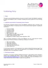 Basic Charity Fundraising Policy Template