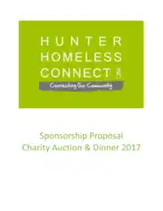 Charity Auction and Dinner Sponsorship Proposal Template