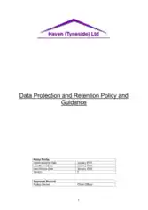 Free Download PDF Books, Charity Data Retention Policy Exceution Template