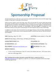 Charity Event Sponsorship Proposal in Pdf Template
