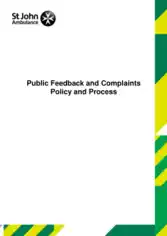 Free Download PDF Books, Charity Feedback Complaints Procedure Policy in Pdf Template