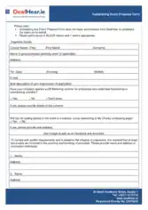 Charity Fundraising Event Proposal Template