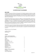 Charity Volunteer Policy Agreement Template
