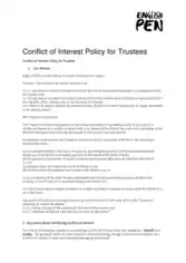 Conflict of Interest Policy For Trustees Template