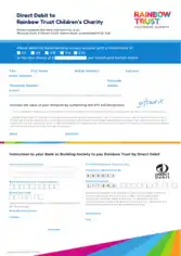 Free Download PDF Books, Direct Debit Trust Charity Form Template