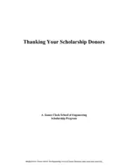 Donation Scholarship Thank You Letter Template