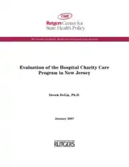 Free Download PDF Books, Evaluation of the Hospital Charity Care Program Template