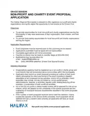 Non Profit and Charity Event Proposal Sample Template