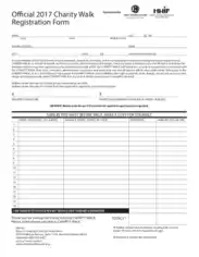 Free Download PDF Books, Official Charity Walk Registration Form Template