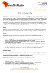 Free Download PDF Books, Printable Charity Fundraising Policy Template
