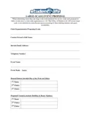 Sample Charity Event Proposal Template
