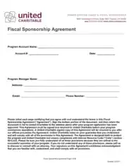 Free Download PDF Books, Simple Charity Sponsorship Agreement Template