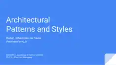 Free Download PDF Books, Architectural Patterns and Styles