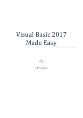 Free Download PDF Books, Visual Basic 2017 Made Easy