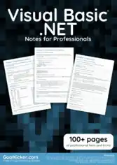 Free Download PDF Books, Visual Basic .NET Notes For Professionals