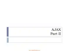 ASP.NET Ajax – ASP.NET Lecture 14, Pdf Free Download