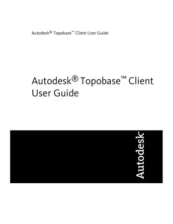 Free Download PDF Books, Autodesk Topo Base Client User Guide