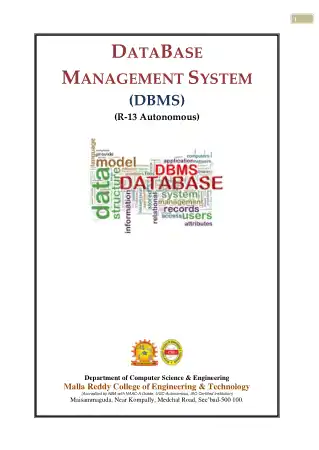 Free Download PDF Books, Database Management System DBMS
