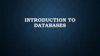 Free Download PDF Books, Introduction To Database