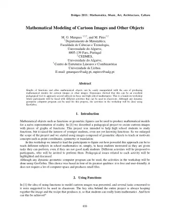 Free Download PDF Books, Mathematical Modeling Of Cartoon Images And Other Objects