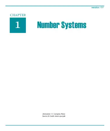 Free Download PDF Books, Number System Math