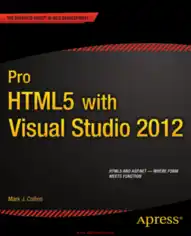 Free Book Pro HTML5 with Visual Studio 2012