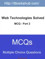 Free Download PDF Books, Web Technologies Solved MCQ Part 2