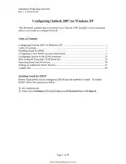 Free Download PDF Books, Configuring Outlook 2007 For Windows Xp