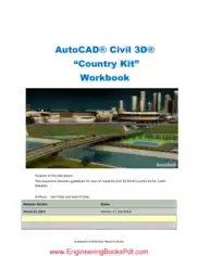 Free Download PDF Books, AutoCAD Civil 3D Country Kit Workbook