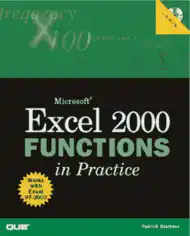 Microsoft Excel 2000 Functions in Practice Book, Excel Formulas Tutorial