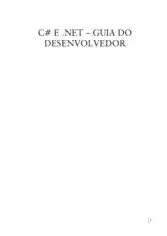 Free Download PDF Books, C# E.NET GUIA DO DESENVOLVEDOR –, Free Ebooks Online